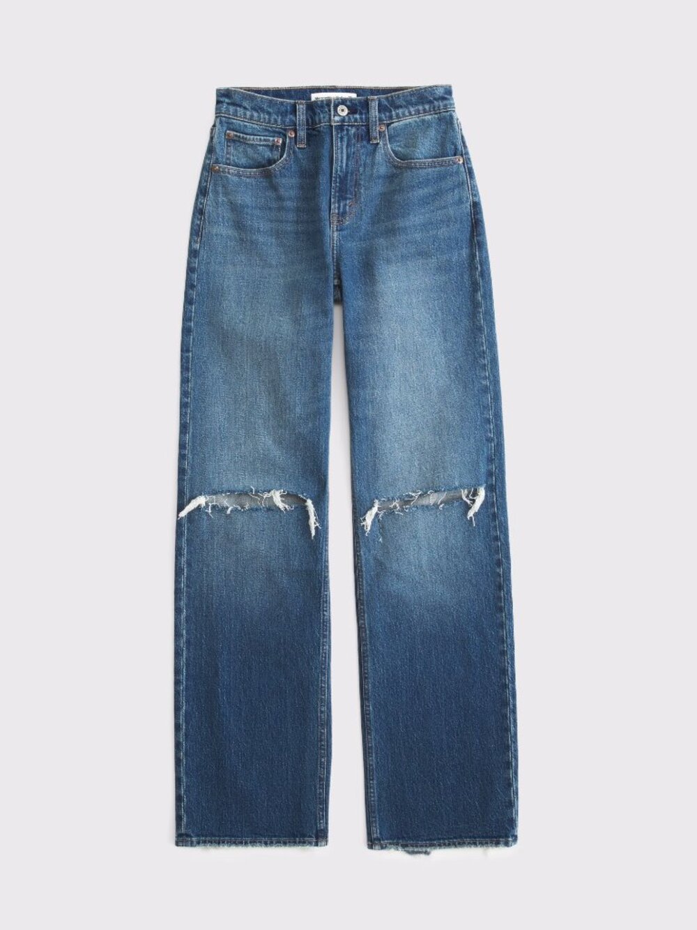 Abercrombie High Rise 90s Relaxed Jean Distressed